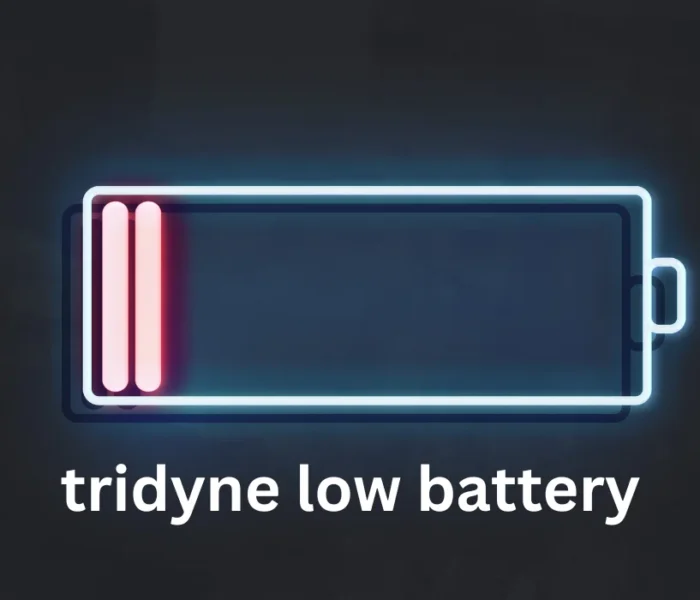 tridyne low battery